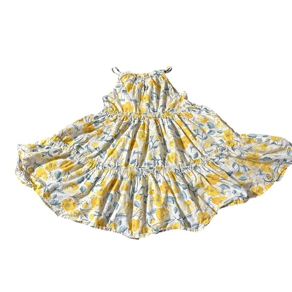 C&C California girls size small white and yellow spaghetti strap dress - Picture 2 of 5